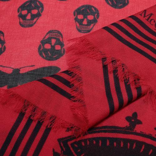 【国内现货】Alexander McQueen/亚历山大麦昆 2021款 女士莫代尔纤维围巾披肩 665607 3418Q 商品图9