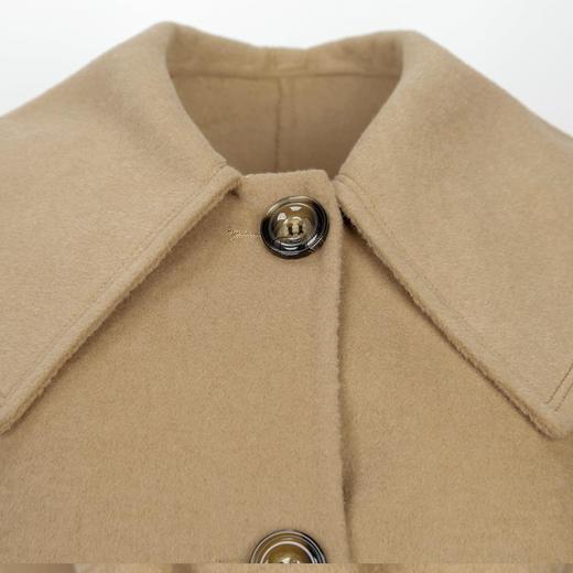 LH9A8斯尔丽瑟俪2021新款翻领淑女气质单排扣大口袋收口袖大衣女双面呢 商品图4