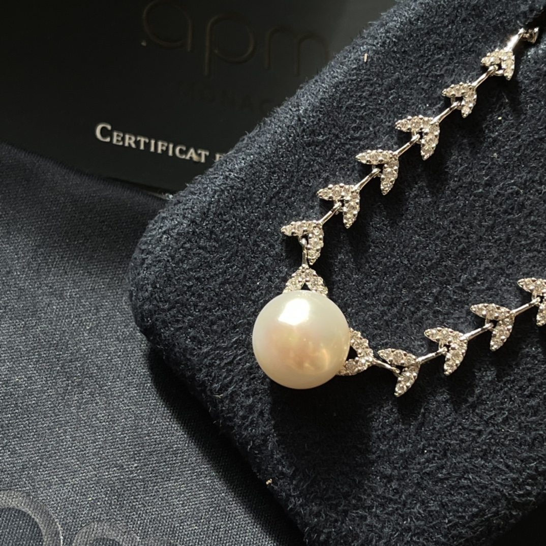 apm花瓣淡水珍珠项链