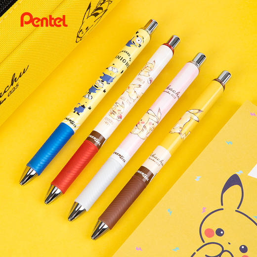 日本Pentel派通限定三丽鸥皮卡丘史努比星之卡比速干中性笔黑笔学生专用0.5mm 商品图1