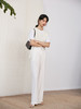 HeyDress白色直筒阔腿裤女春夏高腰垂感棉麻宽松休闲百搭拖地裤子 商品缩略图3