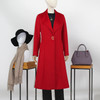 FOCALS福柯斯冬季新款修身长款纯色羊毛双面呢大衣外套FYJDK790R1 商品缩略图0