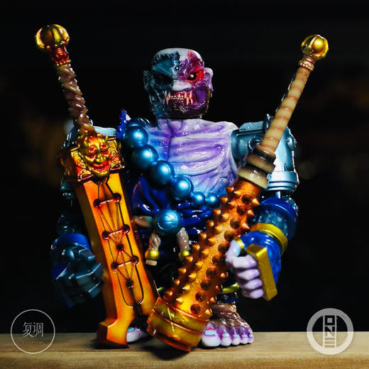 现货 壹工坊 蓝调达摩 搪胶潮玩 摆件 潮流玩具 商品图10