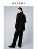 HIDEMI 黑色日本丝绒廓形两粒扣多穿式西装 商品缩略图7