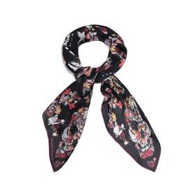 【国内现货】Alexander McQueen/亚历山大麦昆 2021款 女士桑蚕丝方巾丝巾围巾 639612 3011Q