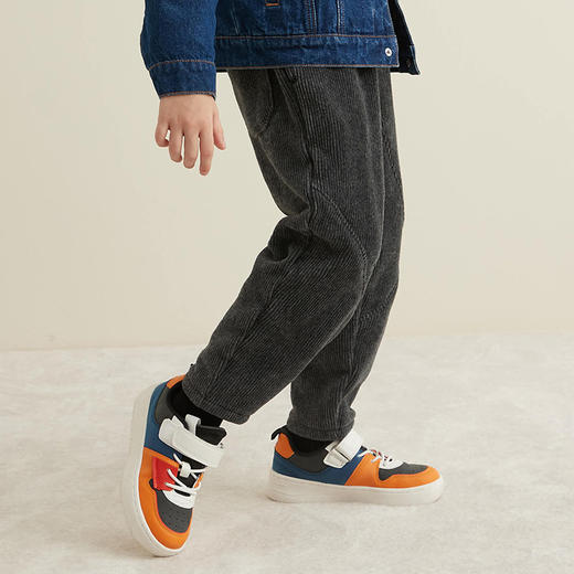 【童装加绒加厚拼接裤】21年秋冬新品男童加绒保暖裤舒适百搭休闲裤 商品图3