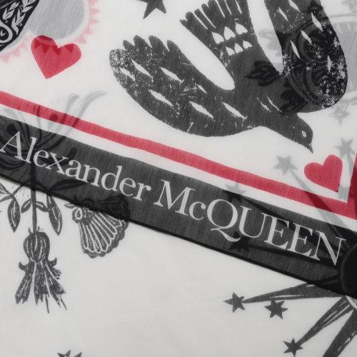 【国内现货】Alexander McQueen/亚历山大麦昆 2021款 女士棉质围巾披肩 665646 3624Q 商品图9