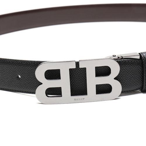 【现货秒发】BALLY/巴利 男士皮质板扣式双面皮带腰带 MIRROR B 35 M 商品图4