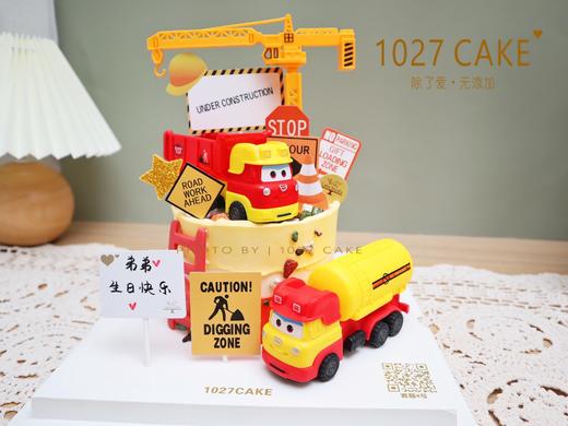 1027CAKE |  挖土机蛋糕 工程车 油罐车 商品图1