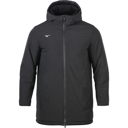 Mizuno/美津浓足球运动休闲冬季保暖连帽中长款棉服成人男 商品图4