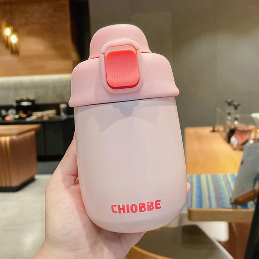 【可爱胖胖保温杯】保温杯女士颜值带吸管304不锈钢儿童便携水壶餐饮用具学生上学水杯 商品图8