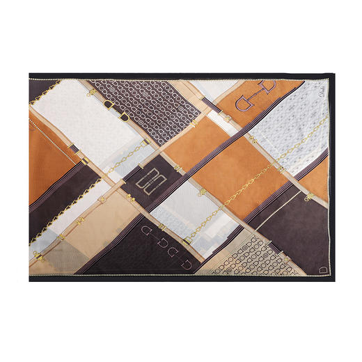 DA*S韩系时尚前为摩登风格小清新百搭桑蚕丝围巾 WXWD170 01W 商品图0