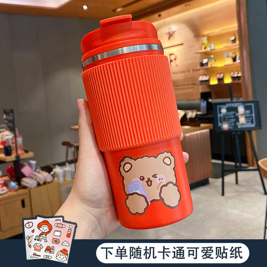 【简约咖啡杯】便携办公304不锈钢杯子餐饮用具大容量车载保温杯男女学生水杯 商品图11