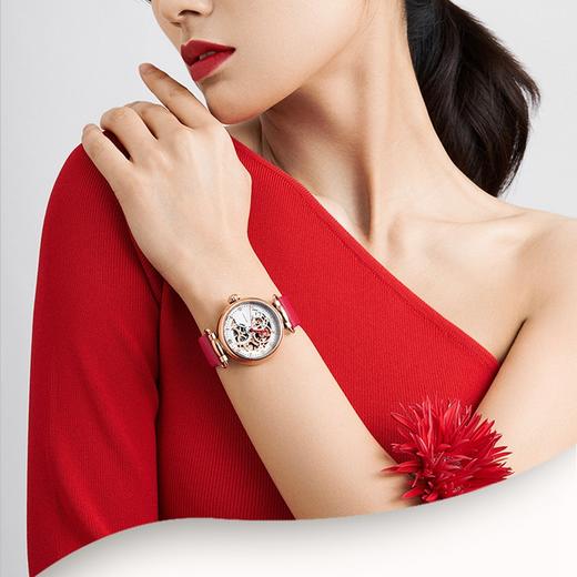 海鸥Seagull时光女神自动机械女士手表镂空防水时尚D513.634L 商品图3