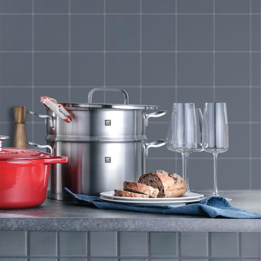 【已下架】积分换购 | 预售 | 双立人 ZwillingMoment 24CM深烧锅+24CM蒸笼套装（不支持无理由退换）[福利品] 商品图1