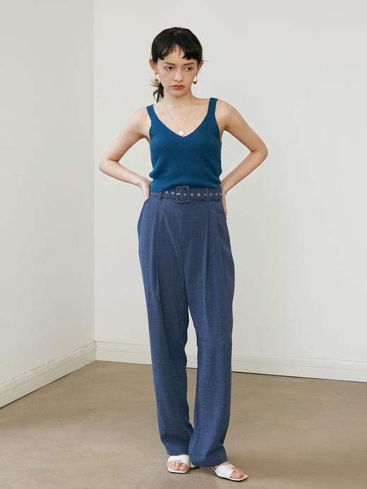 HeyDress直筒裤女高腰垂感薄款宽松阔腿裤拖地长裤休闲西装裤 商品图2