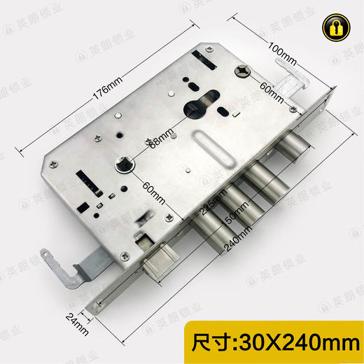 〖B065〗全钢带勾圆锁体 商品图0