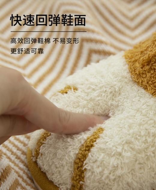 可爱防滑家用保暖猫爪棉拖鞋  冬天秋冬季室内家用居家情侣棉鞋毛绒3.99 商品图2