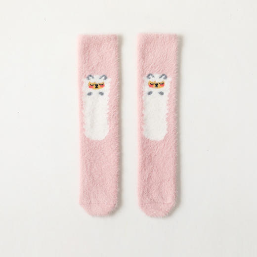 【3双装 蓬松柔软 加厚保暖】A类新款秋冬宝宝袜子加厚貂绒儿童长筒袜婴儿长袜男童女童婴童袜 商品图9