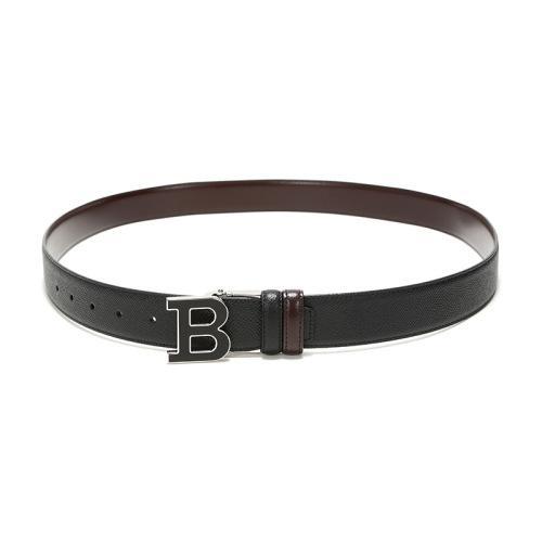 【现货秒发】BALLY/巴利 男士皮质板扣式双面皮带腰带 B BUCKLENAMEL 35 M 商品图3
