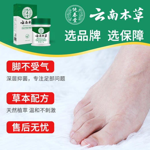 【脚气乳膏】纯春堂云南本草足灭士乳膏足净膏脚气克星去脚臭脚痒脱皮脚汗香港脚 商品图1
