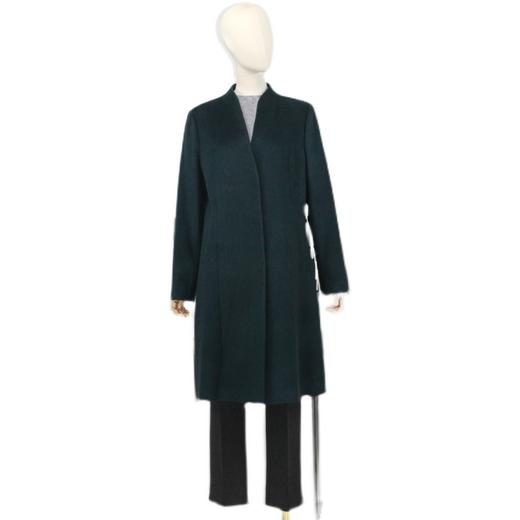 FOCALS福柯斯冬季新款修身中长款纯色羊毛羊绒大衣外套FYBDK750G7 商品图4