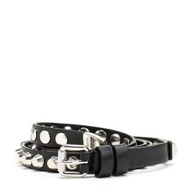 【现货秒发】PRADA/普拉达 女士牛皮铆钉装饰针扣式皮带腰带 1CM178 2AWV
