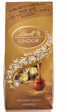 瑞士莲软心精选巧克力分享装金色600g