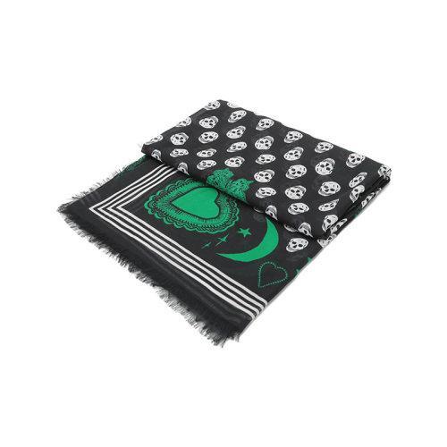 【国内现货】Alexander McQueen/亚历山大麦昆 2021款 女士莫代尔纤维围巾披肩 665607 3418Q 商品图2