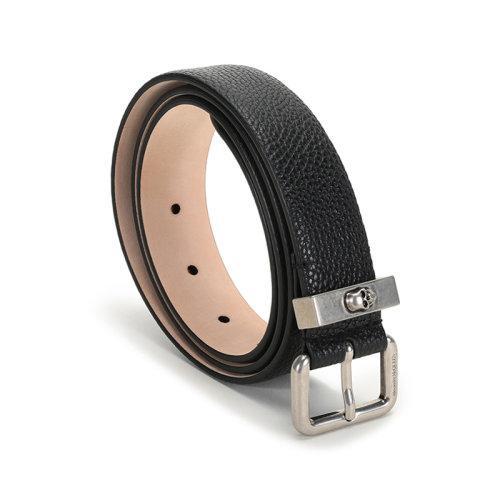 【国内现货】Alexander McQueen/亚历山大麦昆 2021款 男士皮革针扣式皮带腰带 647261 1AABB 商品图2