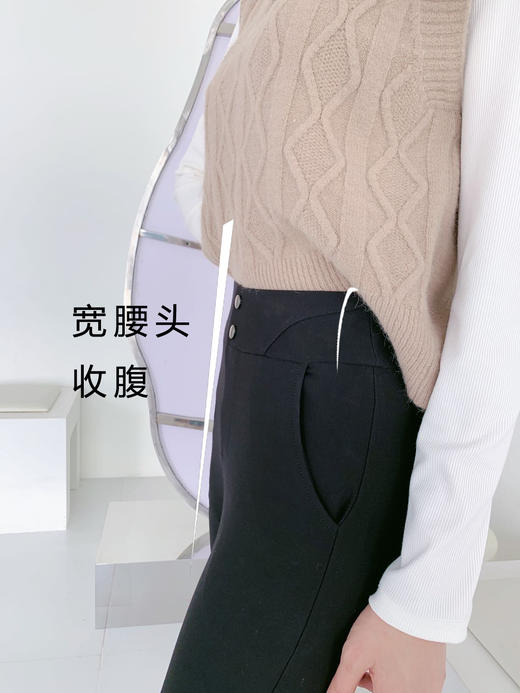 【百图lulu 定制】【魔术裤】保暖裤 高腰显瘦铅笔小脚裤 牛仔裤 高弹舒适不勒 打底裤 商品图4