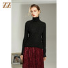 佐尔美2021冬季新款 100%山羊绒高领Z字针绣法羊绒衫女E14MS08 商品缩略图2