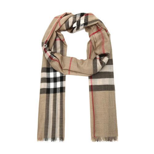 【现货秒发】BURBERRY/博柏利 男女通用款绵羊毛/桑蚕丝围巾丝巾 80184681 商品图1