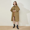 LH9B8斯尔丽瑟俪2021新款翻领大口袋茧型通勤长款外套女羊毛双面呢大衣 商品缩略图4