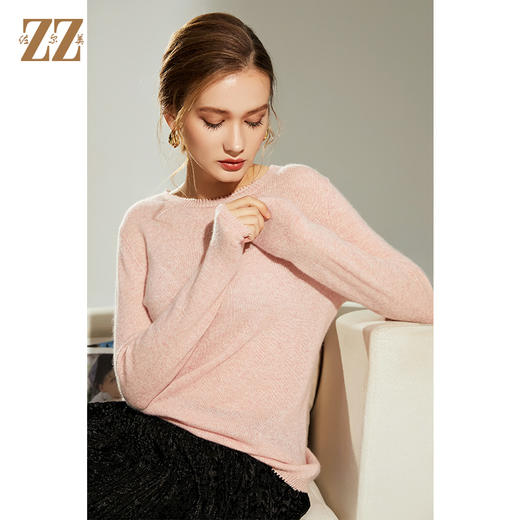佐尔美2021冬季新款 100%山羊绒气质百搭羊绒衫女E14MS06 商品图2