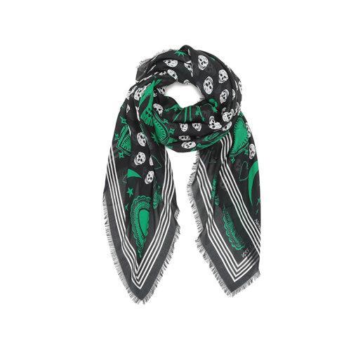 【国内现货】Alexander McQueen/亚历山大麦昆 2021款 女士莫代尔纤维围巾披肩 665607 3418Q 商品图1