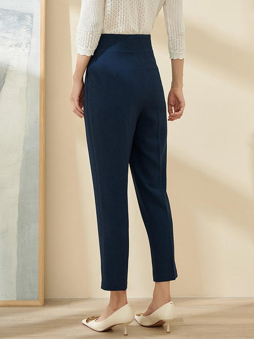 剩L/S/M/XL 米思阳网红爆款高腰显瘦裤子女春装时尚阔腿西装裤女小个子2131 商品图4