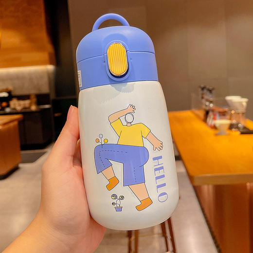 少女心可爱韩版保温杯 学生男儿童便携餐饮用具卡通喝水杯子 商品图3