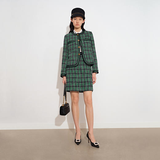 诗篇秋季新品是优雅知性气质半身裙6C31350130 商品图0