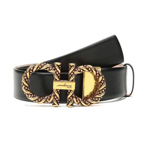 【现货秒发】Salvatore Ferragamo/菲拉格慕 女士牛皮板扣式皮带腰带 23B693 商品图1