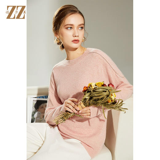 佐尔美2021冬季新款 100%山羊绒气质百搭羊绒衫女E14MS09 商品图0