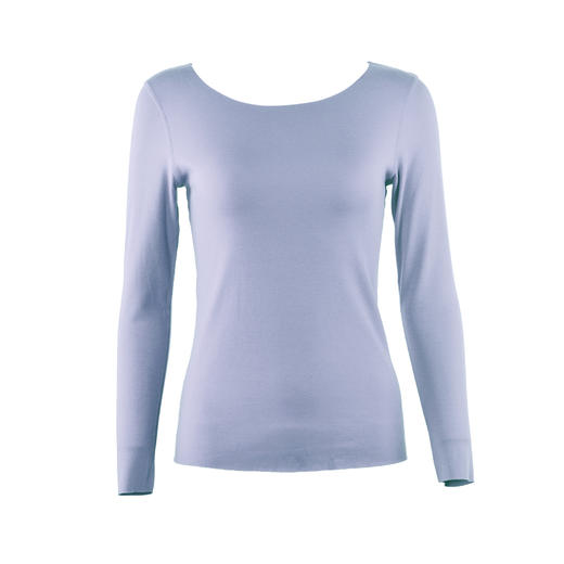 安莉芳秋冬圆领无痕修身暖衣上装女打底棉毛衫ED0286 商品图7