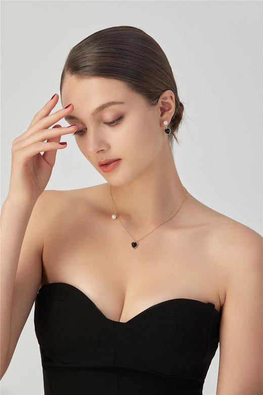 Pearl moments 黑玛瑙珍珠耳环 商品图3