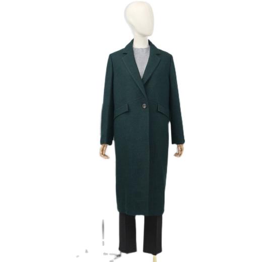 FOCALS福柯斯冬季新款休闲长款纯色羊毛大衣外套FYQDK826G7 商品图4