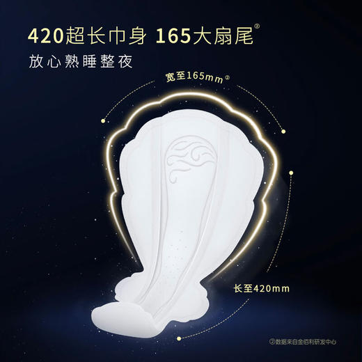 高洁丝海岛奢宠纯棉夜用卫生巾海岛棉420mm4片 商品图7