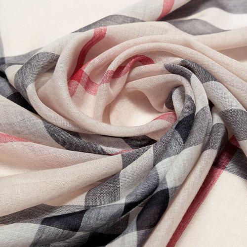 【现货秒发】BURBERRY/博柏利 男女通用款经典格纹混纺围巾 80154071 商品图4