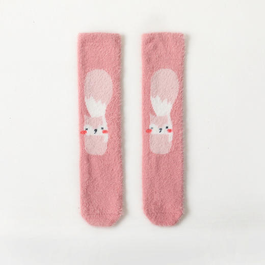 【3双装 蓬松柔软 加厚保暖】A类新款秋冬宝宝袜子加厚貂绒儿童长筒袜婴儿长袜男童女童婴童袜 商品图5