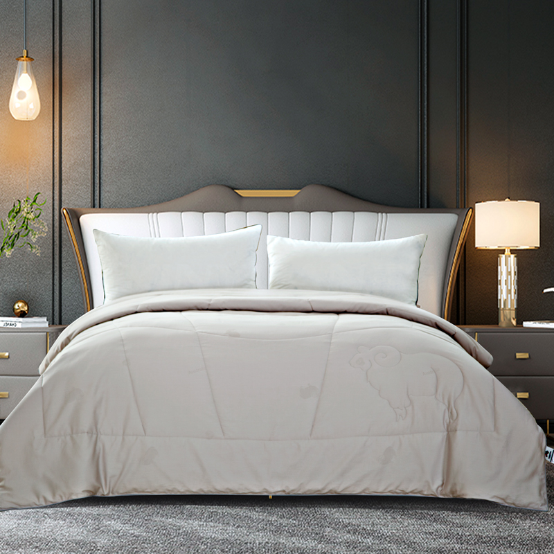 鑫缘 全棉提花澳洲羊毛被 BTM0920/ BTM1820