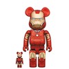 Bearbrick 钢铁侠 mk3 400%+100% 商品缩略图0