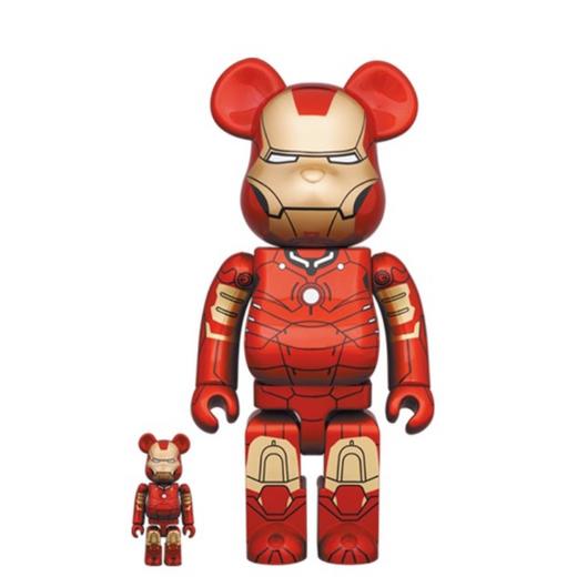 Bearbrick 钢铁侠 mk3 400%+100% 商品图0